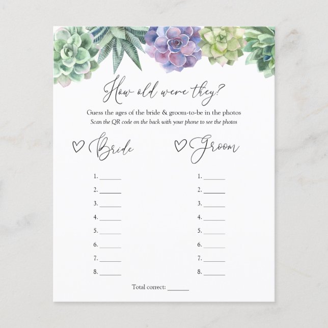 Suckulariserade hur gamla de var som brickor och g (Framsida)