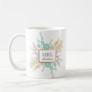 Suckulent beställnings- mugg för bukettvattenfä