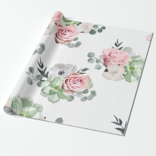 Suckulent bröllop för blom- Eucalyptus som slår Presentpapper