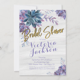 Suckulent guldfärgsfärg, Möhippa Inbjudningar