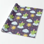 Suckulent himmelbabyskor presentpapper<br><div class="desc">Funkyn påverkar inslagningen pappert.</div>