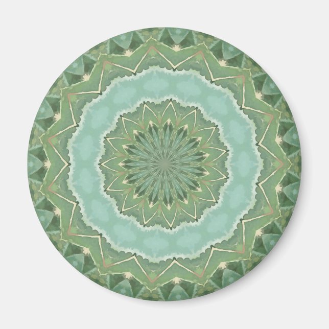 Suckulent Mandala Magnet (Framsidan)