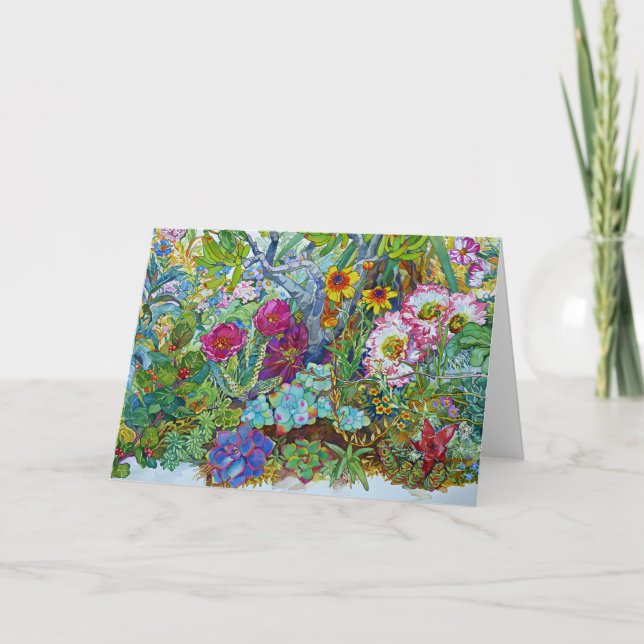 "Suckulenter & kaktus ", Kort (Framsida)