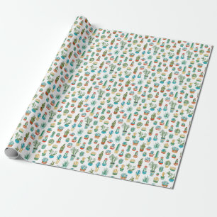 Suckulentmönster Presentpapper