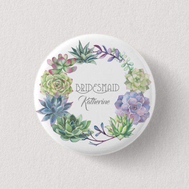 Suckulents andedräkt ID517 Knapp (Framsida)