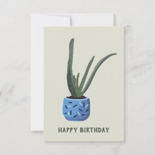 Suckulerad Cactus Grattis på födelsedagen-kort Kort
