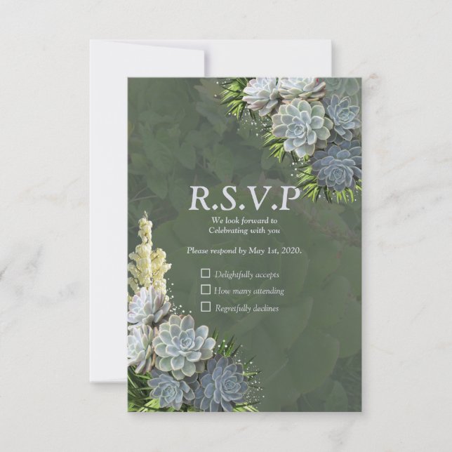 Suckulerade hjärer av blek blues & OSA kort (Framsida)