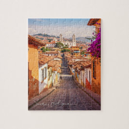 Sucre Bolivia Travel Watercolor Pussel