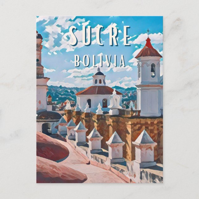 Sucre : Capitale culturelle de la Bolivie Vykort (Framsida)