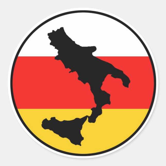 Sud Libero Runt Klistermärke (Framsida)