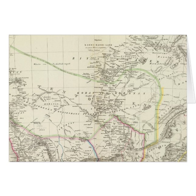 Sud v Afrika - Sydlig Afrika Hälsningskort (Framsidan Horizontal)