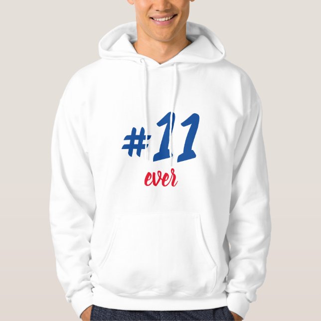Sudadera #11 ever hoodie (Framsida)