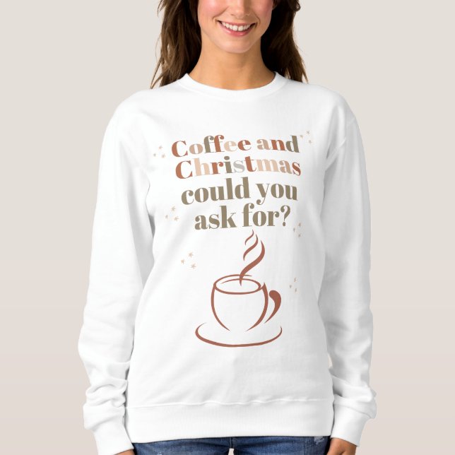 Sudadera Amantes del Café y la Navidad T Shirt (Framsida)