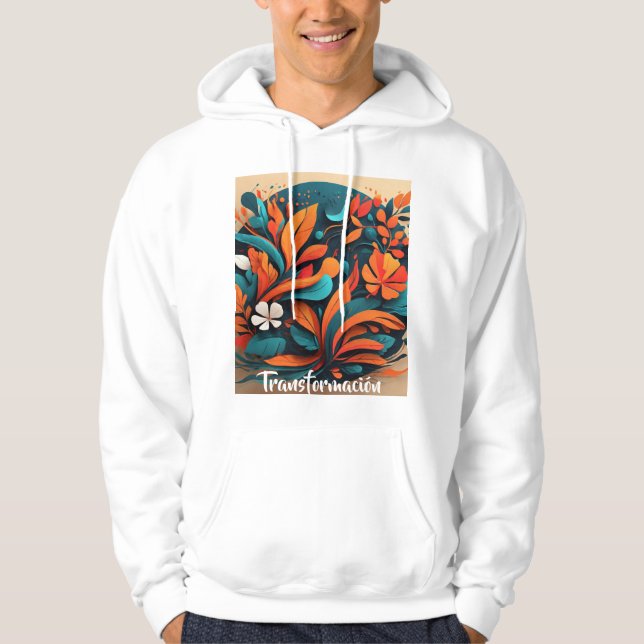 Sudadera Arte Simbólico Transformación Natural Hoodie (Framsida)