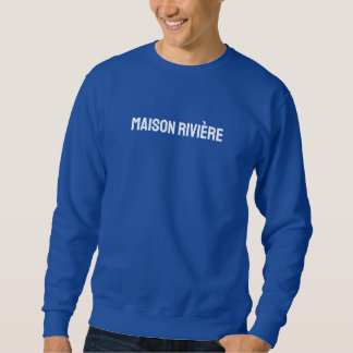 SUDADERA BÁSICA AZUL LÅNG ÄRMAD TRÖJA