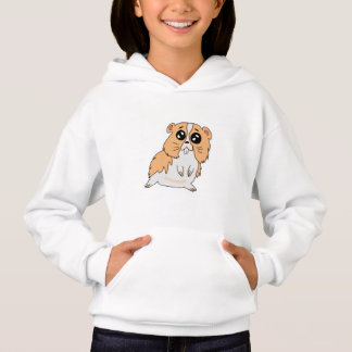 Sudadera blanca niña diseño hamster t shirt