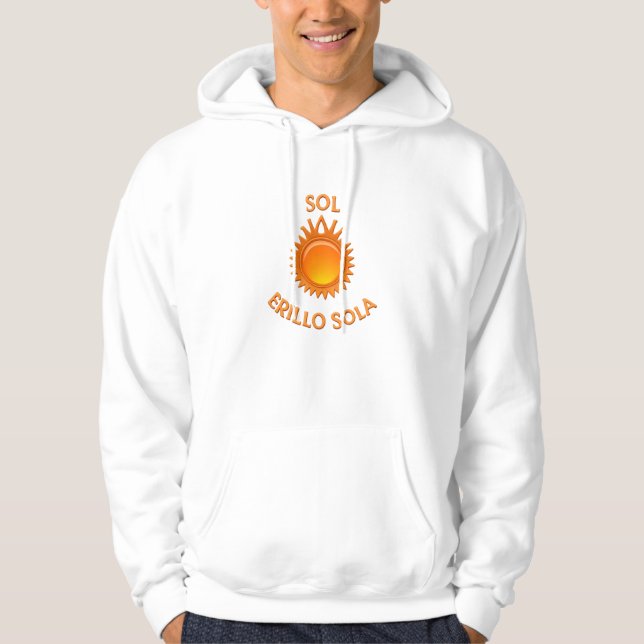 Sudadera con Capucha Básica con Logo Sol Brillo So Hoodie (Framsida)