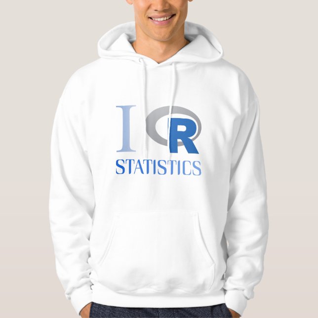 Sudadera con capucha de I love R Statistics Tröja Med Luva (Framsida)