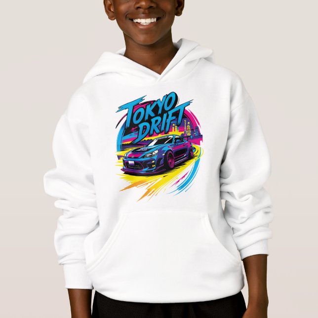 Sudadera con capucha de niños Tokyo Drift  T Shirt (Framsida)