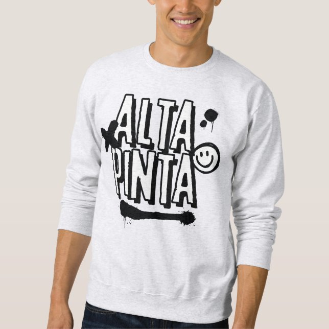 Sudadera con frase lång ärmad tröja (Framsida)
