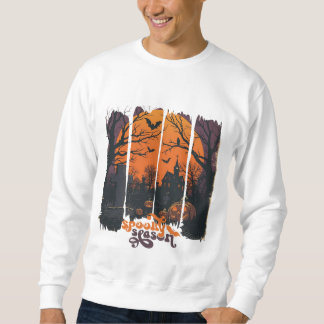 Sudadera de Terror con Mansión Encantada Lång Ärmad Tröja