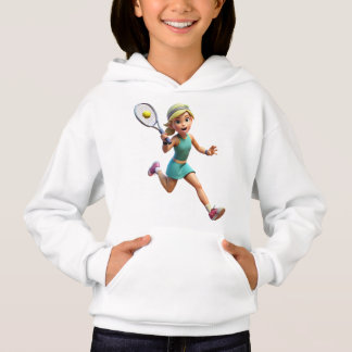 Sudadera Deportista Jugando Tenis Dibujo Animado T Shirt