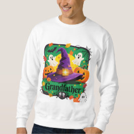 Sudadera Estilo Halloween para Abuelo Lång Ärmad Tröja