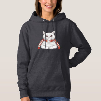 Sudadera Festiva con Encantador Gato Navideño T Shirt