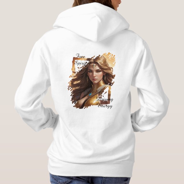 Sudadera Hoodie Lady Sagitario T Shirt (Baksida)