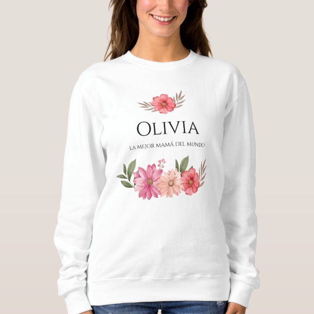 Sudadera "La mejor mamá del mundo" T Shirt (Framsida)