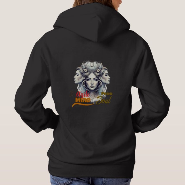 Sudadera Lady Géminis – Energía dual y comodidad T Shirt (Baksida)
