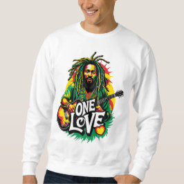 Sudadera One Love el Rey del Reggae Lång Ärmad Tröja