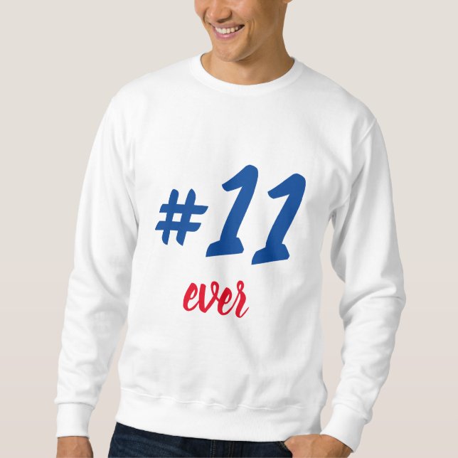 Sudadera Portero #11 ever Lång Ärmad Tröja (Framsida)