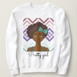 Sudadera Pretty Girl, con dibujo de chica afro T Shirt