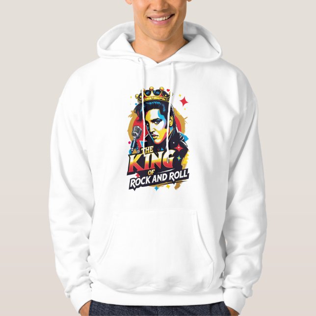 Sudadera The King of Rock and Roll Hoodie (Framsida)