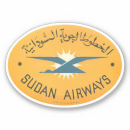 Sudan Airways Aviation Sticker Klistermärken