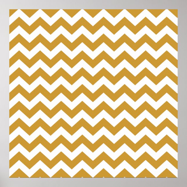 Sudan Brown Safari Chevron Poster (Framsidan)
