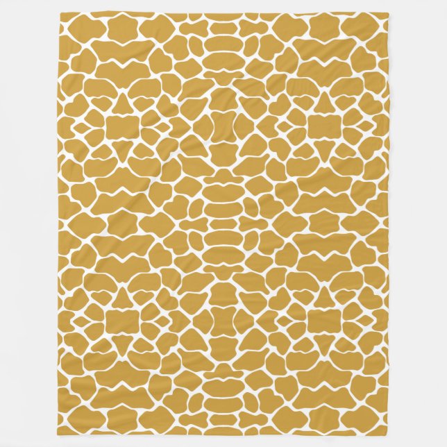 Sudan Brown Safari Giraffe Fleecefilt (Framsidan)