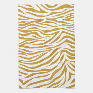 Sudan Brown Safari Zebra Kökshandduk