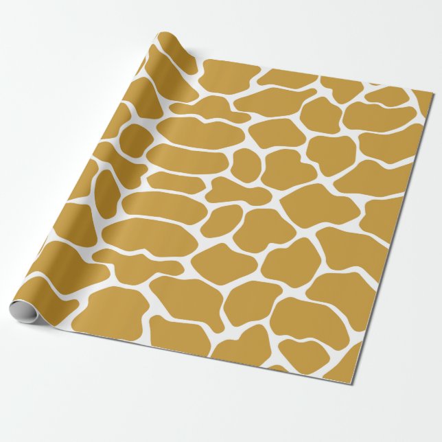 Sudan brun Safarigiraff Presentpapper (Utrullad)
