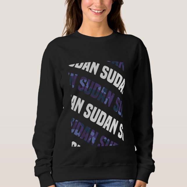 Sudan Camo Mönster Lila Camouflage T Shirt (Framsida)