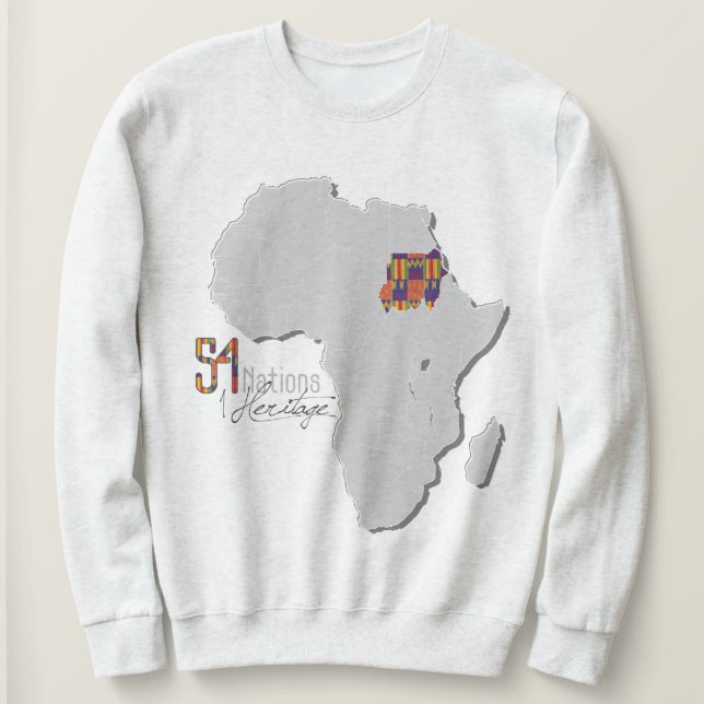 "Sudan" Crewneck tröja (Design framsida)