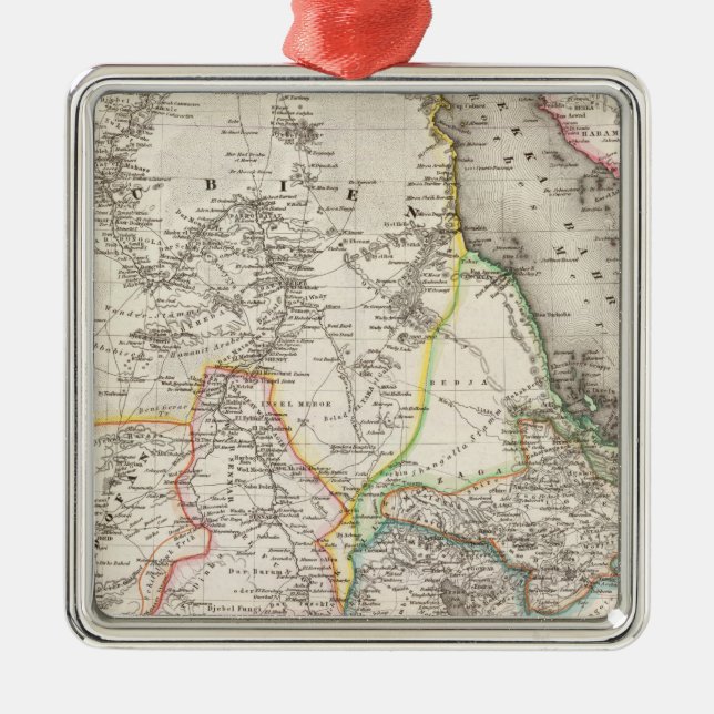 Sudan Etiopien Julgransprydnad Metall (Framsidan)