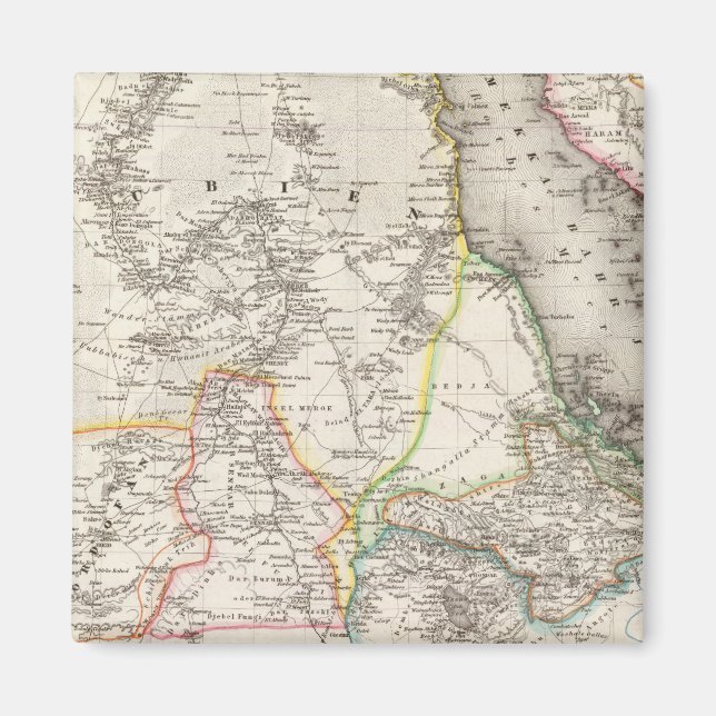 Sudan, Etiopien Magnet (Framsidan)