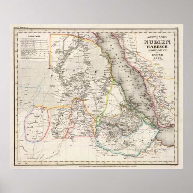 Sudan, Etiopien Poster (Framsidan)