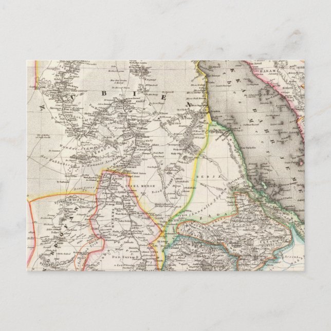 Sudan, Etiopien Vykort (Framsida)