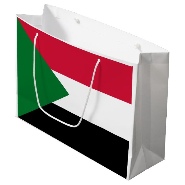 Sudan flagga (Framsidan Vinklad)