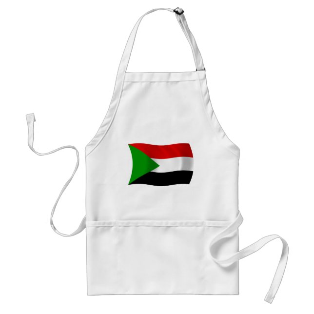 Sudan Flagga Apron Förkläde (Framsidan)