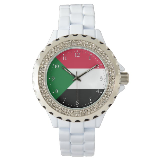 Sudan flagga armbandsur (Framsida)