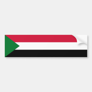 Sudan flagga bildekal